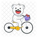 Bear Cycling  Icon