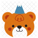 Bear Party Hat Icon