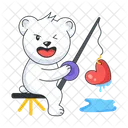 Bear Fishing  Icon