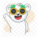 Bear Glasses  Icon