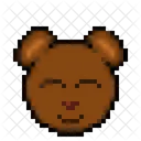 곰 머리 캐릭터 아이콘