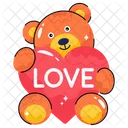 Bear hug heart  Icon