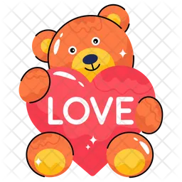 Bear hug heart  Icon