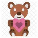 Bear Teddy Heart Icône