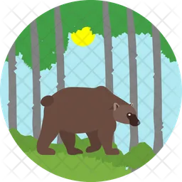 Bear in forest  Icon