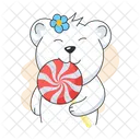 Bear Lollipop  Icon