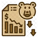 Bear Market Investment Stock Market Icon