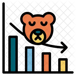 Bear Market Graph  Icon