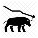 Bear Market Stock Exchange Crash Icon