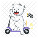 Bear Scooter  Icon