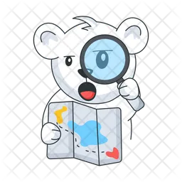 Bear Searching  Icon