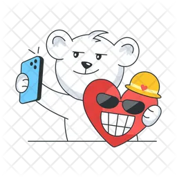 Bear Selfie  Icon