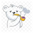 Bear Smoking  Icon