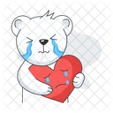 Bear Sobbing Sad Love Sad Bear Icon