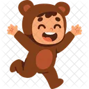 Child Costume Brown Icon