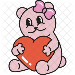 Bear Valentine  Icon