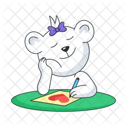 Bear Writing  Icon