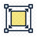 Bearbeiten Begrenzung Box Symbol