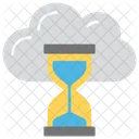 Wolke Zeit Timer Symbol