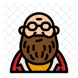 Beard Bald Man  Icon