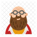 Beard Bald Man  Icon