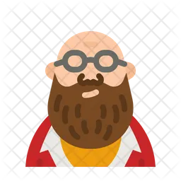 Beard Bald Man  Icon