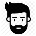 Male Face Beard Icon