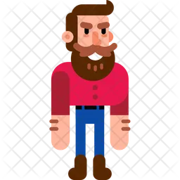 Beard man  Icon