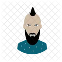 Bearded Boy Glasses Beard Icon