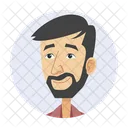 Bearded Man  Icon