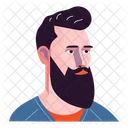 Bearded man  Icon