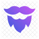 Bearded Mustache Facial Hair Grooming Icon