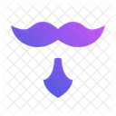 Bearded Mustache Facial Hair Grooming Icon