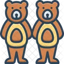 곰 테디베어 소프트 아이콘