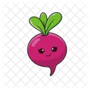 Fruit And Vegetable Icon Illustration Icon