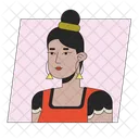 Accessory Young Woman Bun Hairstyle アイコン