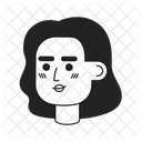 Beautiful south asian woman blushing  Icon