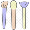 Beauty Brushes Lineal Color Icon Icon
