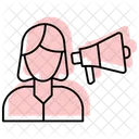 Beauty Influencers Color Shadow Thinline Icon Icon