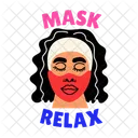 Beauty Mask Pampering Skincare Icon