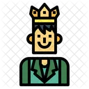 Beauty Pageant Man Crown Icon