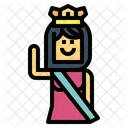 Beauty Pageant Woman Crown Icon