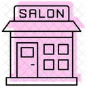 Beauty Salon Color Shadow Thinline Icon Icon