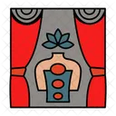 Massage Stand Massage Outlet Curtains Icon
