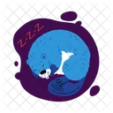 Beaver Sleeping Nature Icon