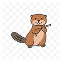 Animal Beaver Cute Icon