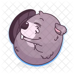 Beaver Sleep  Icon