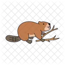Beaver vector illustration  Icon