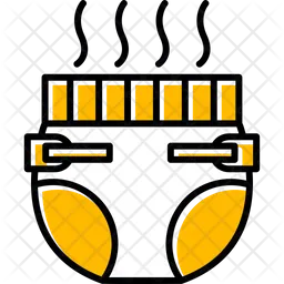 Pañal de bebe  Icono