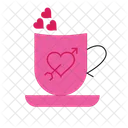 Bebida De Amor Cita Para Tomar Cafe San Valentin Icono